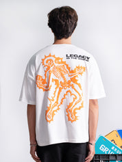 Pearl White Graphic Tee Flat Lay – Legacy Is The Vision – GROOVY Pakistan