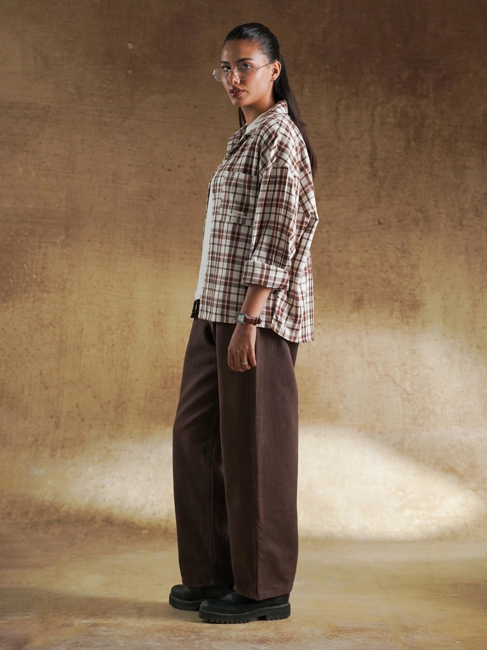 Deep Candy shirt styled with blue denim - GROOVY Pakistan