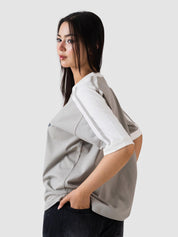 slate grey ringer t-shirt by GROOVY Pakistan, contrast trim
