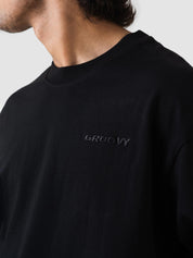 GROOVY Pakistan oversized t-shirt in black, embroidered logo