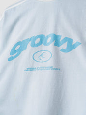 frost blue ringer t-shirt by GROOVY, contrast trim, Pakistan