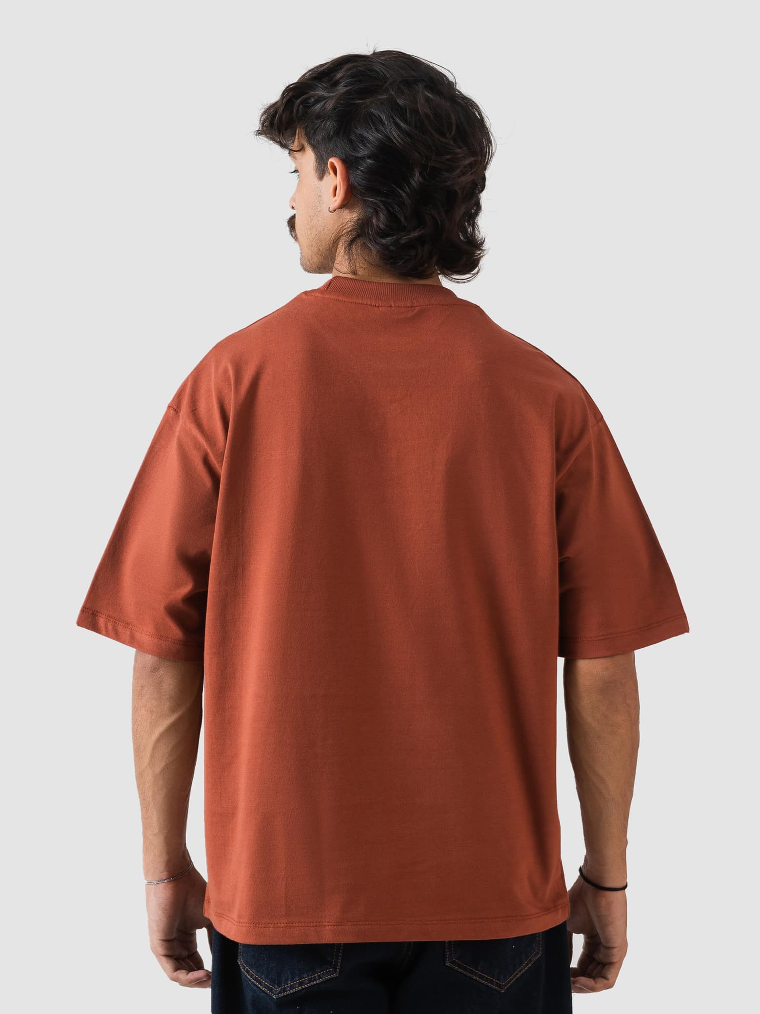 GROOVY Pakistan oversized t-shirt, rust, embroidered logo