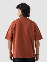 GROOVY Pakistan oversized t-shirt, rust, embroidered logo