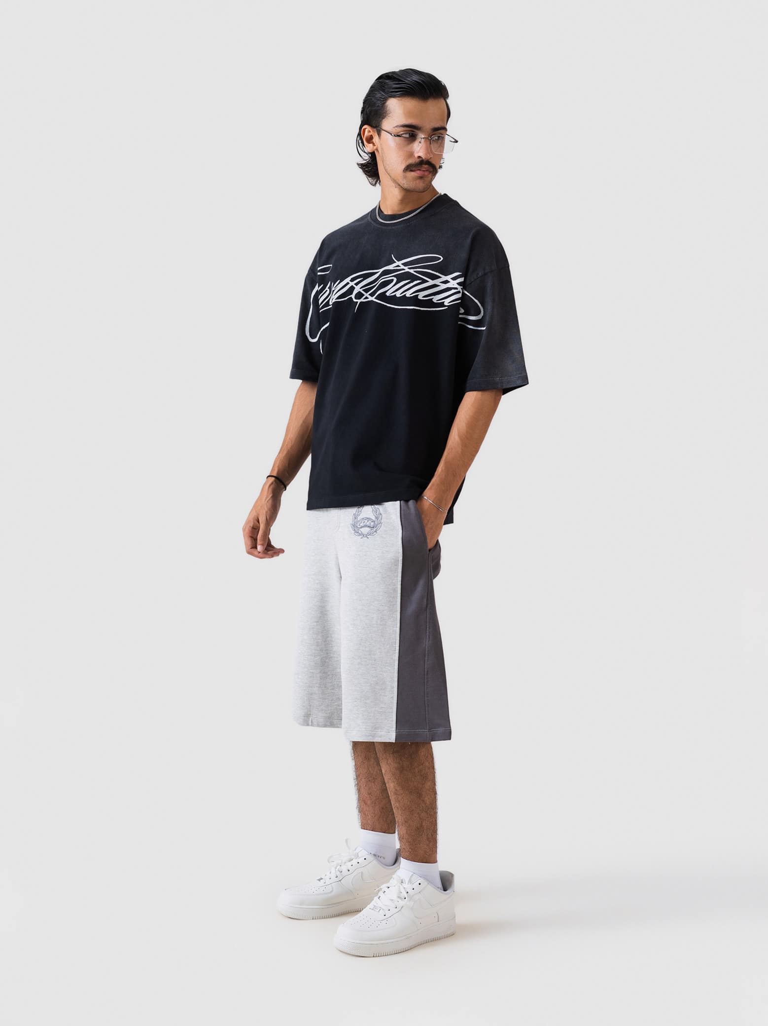 Crossed Script | Fade Washed