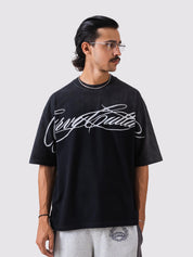 Crossed Script | Fade Washed