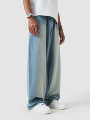 GROOVY Pakistan baggy trouser, tinted blue denim, wide-leg fit