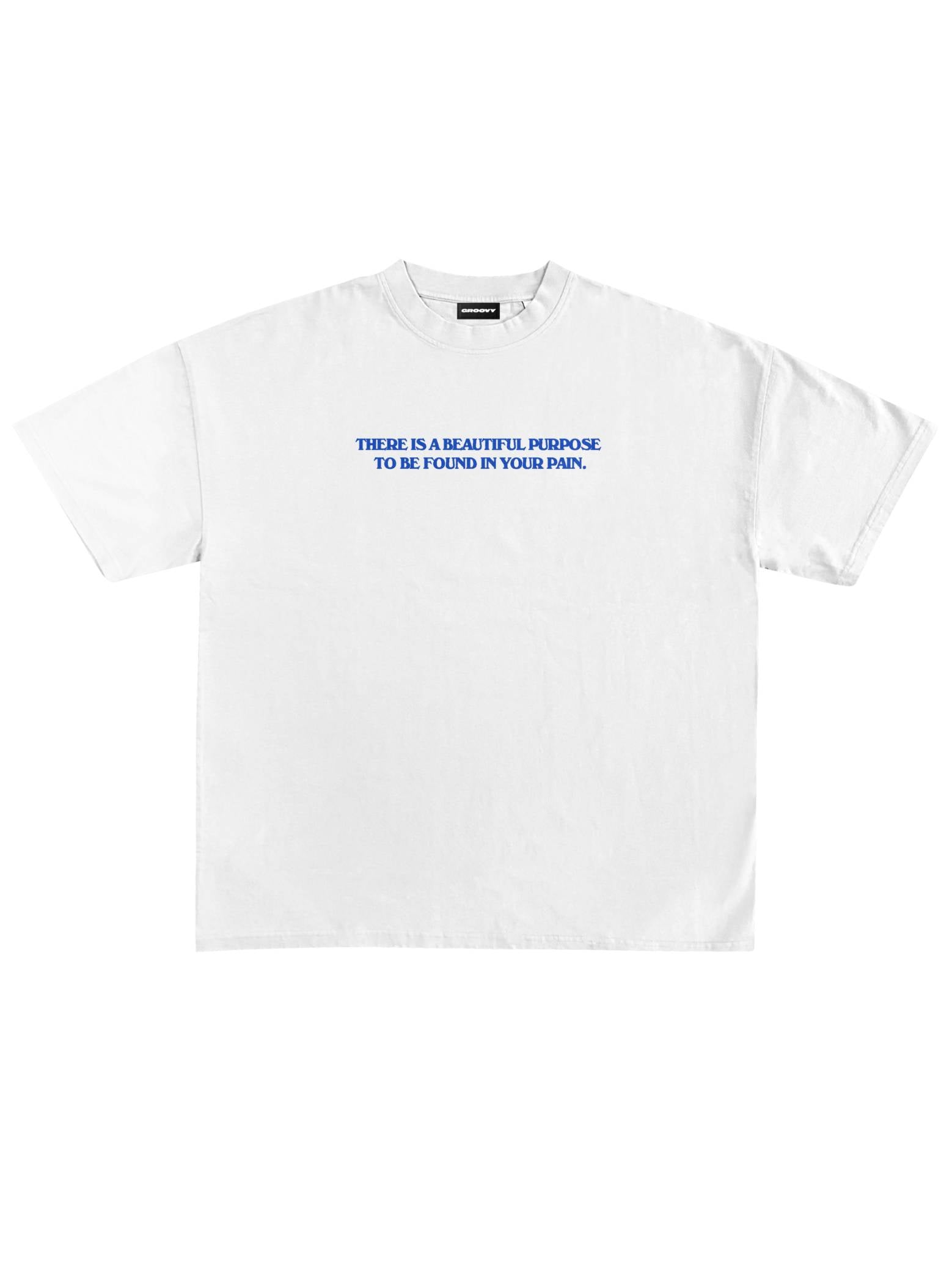 Burning Butterfly tee flat lay white graphic oversized Pakistan – GROOVY